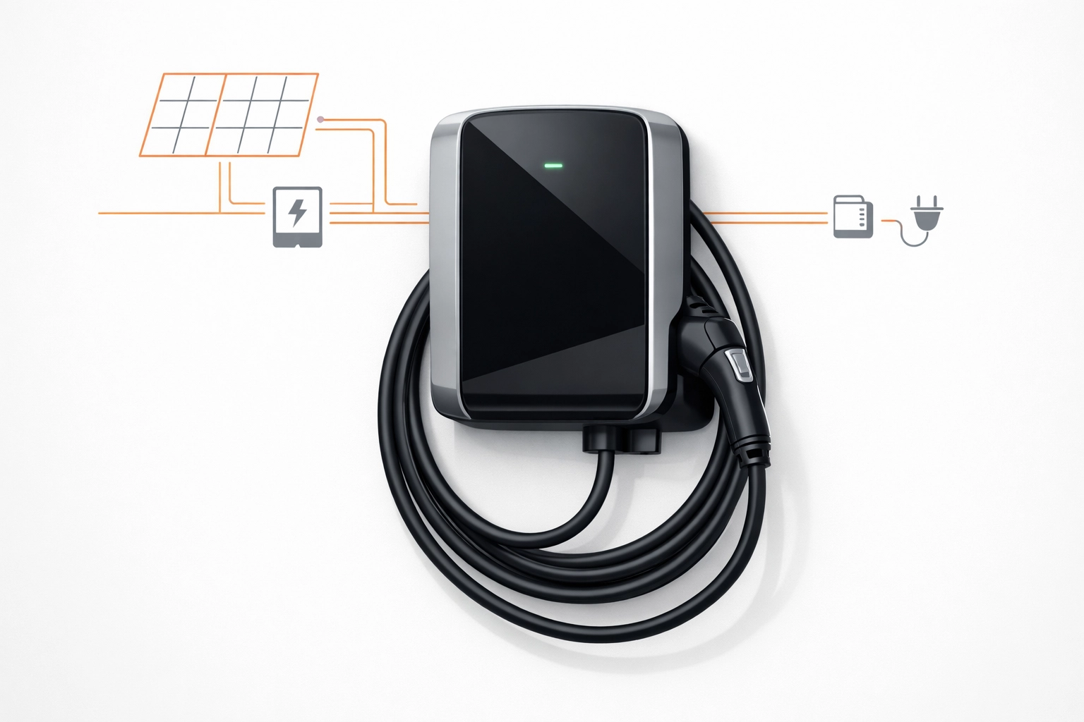 PV-Anlage mit Wallbox Integration für effizientes E-Auto laden in Wien.