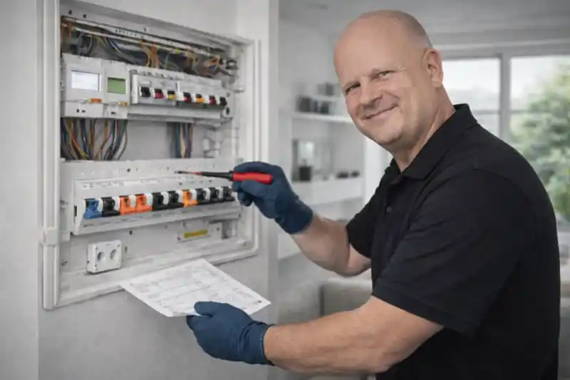 Electrician no helmet